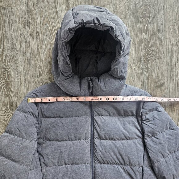 UNIQLO Gray Long Hooded Puffer Coat XL NWOT - Picture 10 of 11